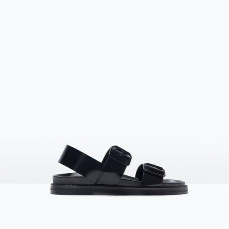 Zara, sandalo black, ss15