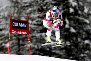 Un'immagine durante la prova della World Cup di Sci a Cortina (nydailynews.com)