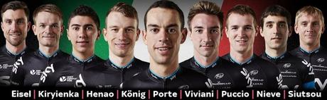 Sky annuncia i propri atleti per il Giro d'Italia con Porte, Viviani e Puccio