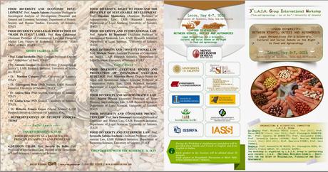 Il 6 e 7 maggio nella sala conferenze del Rettorato si svolgerà il convegno internazionale “Food diversity between rights, duties and autonomies. Legal perspectives for a Scientific, Cultural and Social Debate on the Right to Food and Agroecology”