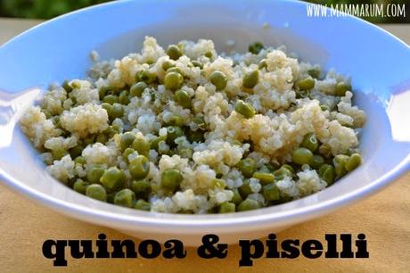 Quinoa e piselli: una coppia perfetta!