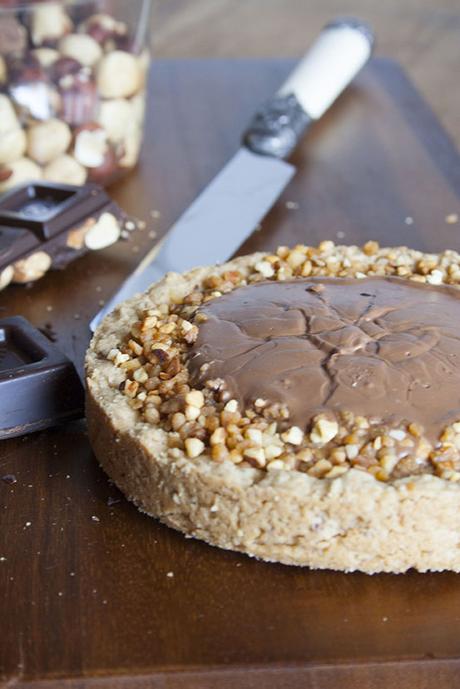 Crostata di nocciole e cioccolato