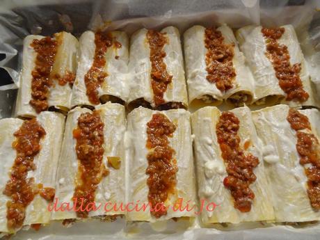 Cannelloni carciofi e ragù