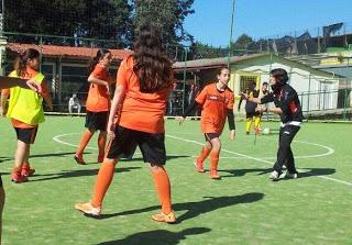 Allenamento di Allieve e Giovanissime di calcio a 5 femminile C. Torraccia Roma