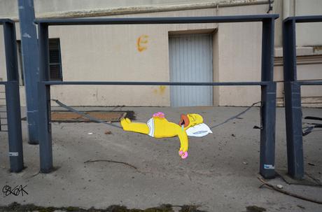 CULTURA: I Simpson come street art