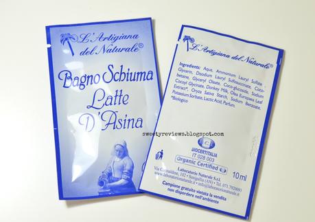 [Review] A sample of ... Bagno Schiuma Latte d'Asina di L'Artigiana del Naturale