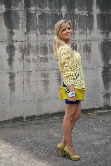 outfit giallo outfit blu outfit giallo e blu come abbinare il giallo abbinamenti giallo come abbinare il blu abbinamenti blu mariafelicia magno fashion blogger colorblock by felym mariafelicia magno fashion blogger outfit primaverili outfit maggio 2015 outfit gonna blu come abbinare la gonna blu abbinamenti gonna blu blue outfit yellow outfit yellow swaeter blue skirt spring outfit fashion bloggers italy maglione giallo outfit gonna blu blog di moda blogger italiane di moda milano guess majique massimiliano incas
