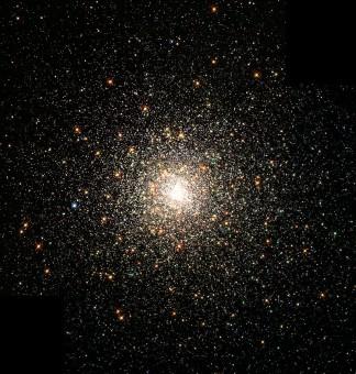 L'ammasso globulare M80; la sua distanza è stimata in circa 28.000 anni luce dal Sole e contiene centinaia di migliaia di stelle. Crediti: NASA, The Hubble Heritage Team, STScI, AURA