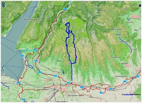 Road bike on Lessinia mountains returns 86 km x 1889 mt+ (8/5, 2015)