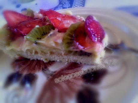 Crostata di fragole e kiwi