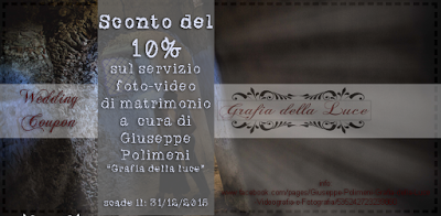 Coupon/Sconto del 10% su album di nozze e video di matrimonio firmati Giuseppe Polimeni