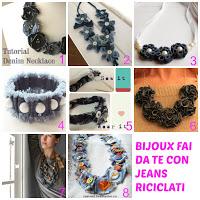 Bijoux fai da te con jeans riciclati