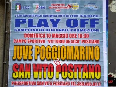 SAN VITO POSITANO, DOMENICA I PLAY OFF CONTRO LA JUVE POGGIOMARINO