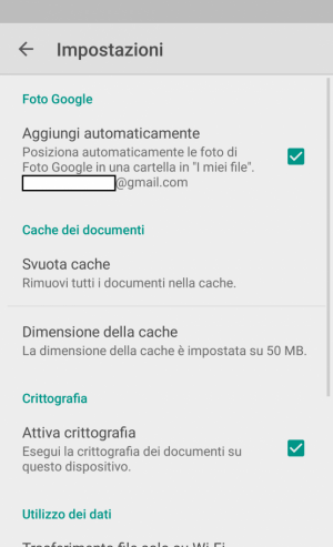 Come disattivare la crittografia su Google Drive per Android