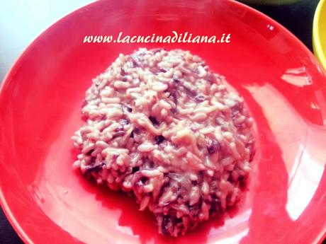 Risotto al radicchio in pentola a pressione (Acticook Lagostina)