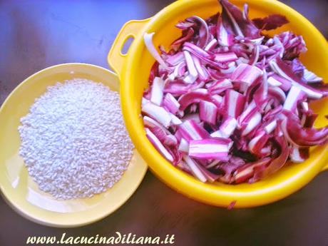 Risotto al radicchio in pentola a pressione (Acticook Lagostina)