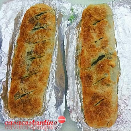 Strudel salato agli spinaci