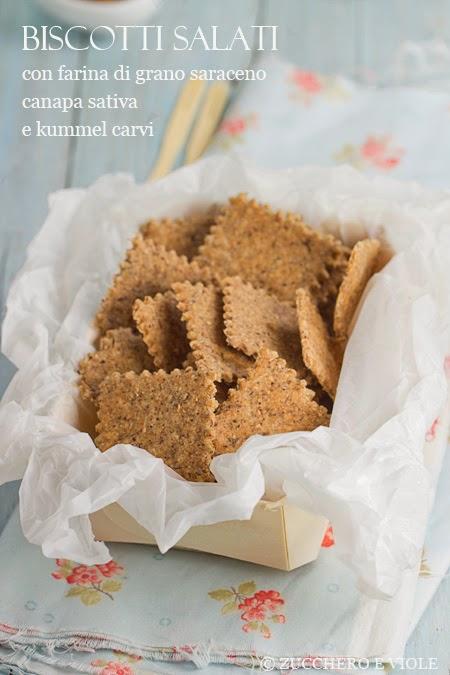 Biscotti salati alla canapa e kummel carvi