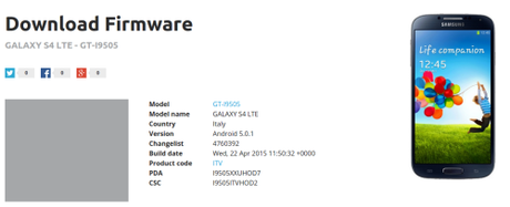 Lollipop per Samsung Galaxy S4 No brand, Galaxy S6, Galaxy S6 Edge e Galaxy Tab 4 10.1 galaxy s4 lte