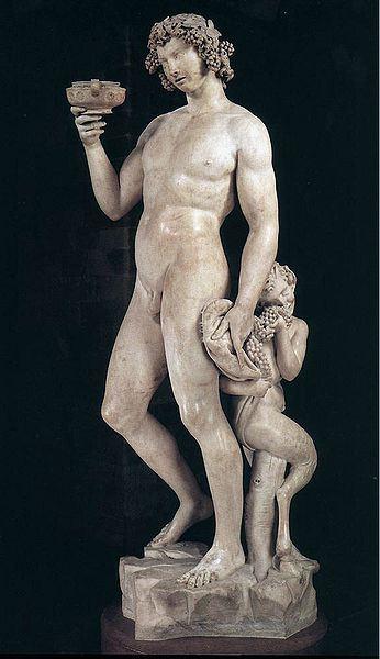 Il Bacco ebbro in compagnia di Pan, di Michelangelo Buonarroti. Museo del Bargello, Firenze