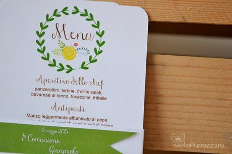 Confezioni, Menu e Decorazioni per Comunioni