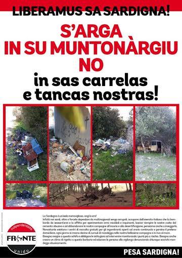 Parte la campagna del Fronte Indipendentista Unidu del territorio di Sassari sulle discariche abusive