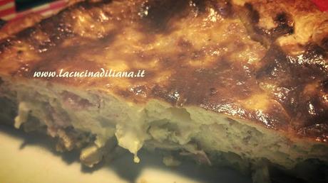 Quiche con Porri Prosciutto e Funghi