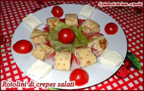 Rotolini di crepes salati