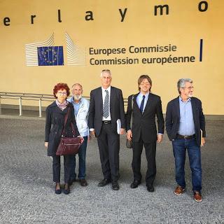 Bruxelles- Parlamento Europeo. Xyloyannis Cristos, Perrino Pietro, Fabio Ingrosso, Daniela Camendulli, Vergari Giuseppe e Cristian Casili.