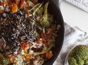 Riso selvatico verdure