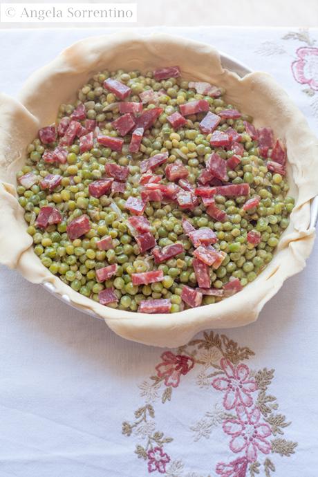 Peas and Salami Pie