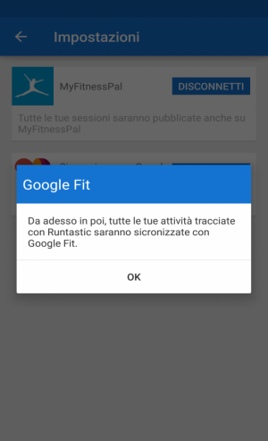 Come collegare Runtastic alla piattaforma Google Fit