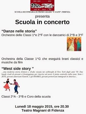 La scuola media Zani in concerto