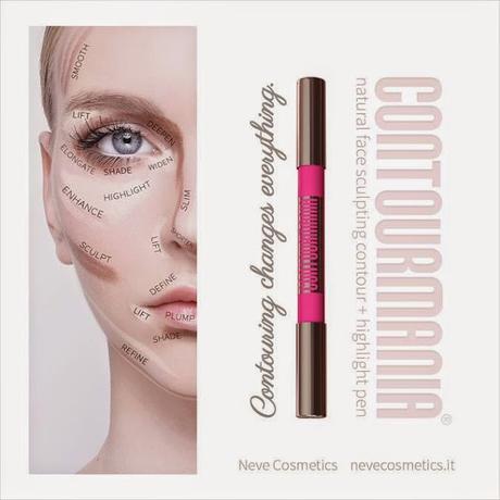 CONTOURMANIA natural face sculpting contour + highlight pen by Neve Cosmetics