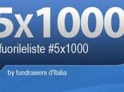 #Fuorileliste, tweet bombing fundraiser 5×1000