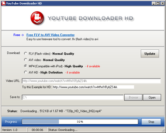 Come scaricare video in alta definizione con YTD YouTube Downloader.