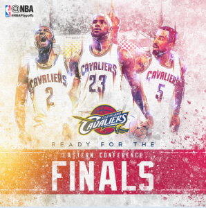 Cavs in finale - © 2015 twitter.com/NBA