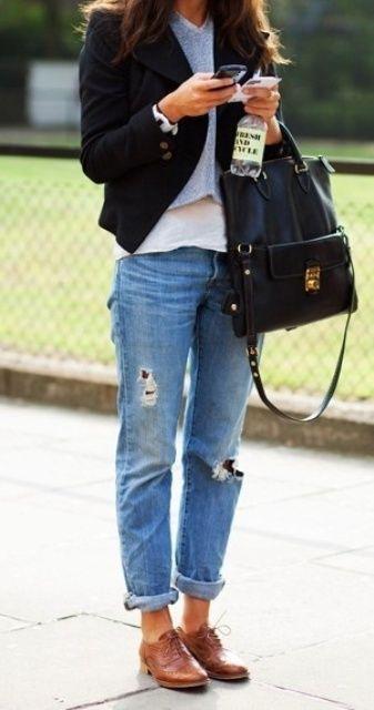 5 ways to wear boyfriend jeans/ 5 modi di indossare i boyfriend jeans