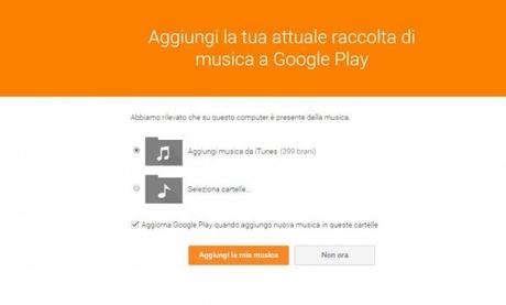 Come importare la musica di iTunes su Google Play Music