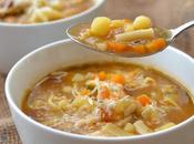 minestrone tiepido pesto