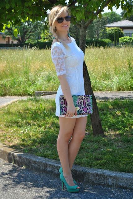 outfit abito in pizzo bianco come abbinare un abito in pizzo outfit bianco mariafelicia magno fashion blogger colorblock by felym come abbinare un abito bianco abbinamenti abito bianco abbinamenti abito in pizzo outfit estivi outfit estate 2015 outfit maggio 2015 summer outfits how to wear lace dress how to wear white dress fashion bloggers italy blonde hair blondie blonde girls green shoes how to wear green shoes romantic lace dress romantic dress 