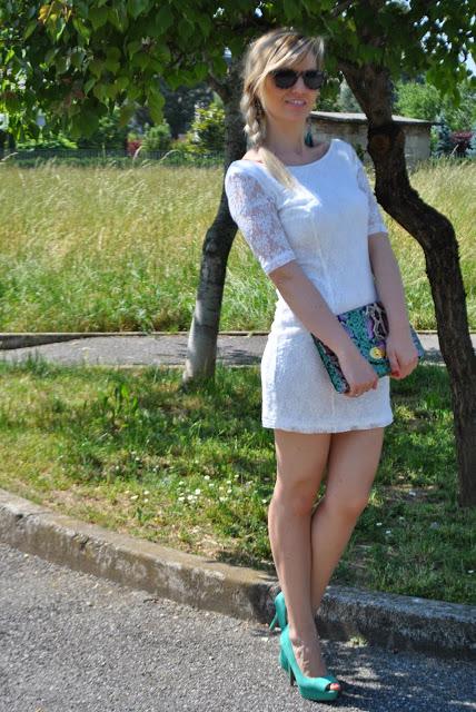 outfit abito in pizzo bianco come abbinare un abito in pizzo outfit bianco mariafelicia magno fashion blogger colorblock by felym come abbinare un abito bianco abbinamenti abito bianco abbinamenti abito in pizzo outfit estivi outfit estate 2015 outfit maggio 2015 summer outfits how to wear lace dress how to wear white dress fashion bloggers italy blonde hair blondie blonde girls green shoes how to wear green shoes romantic lace dress romantic dress 