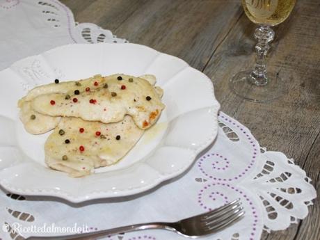 Scaloppine di pollo al pepe