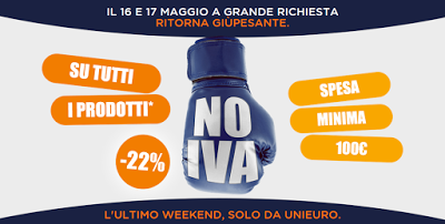 Unieuro: domani domenica maggio ritorna 