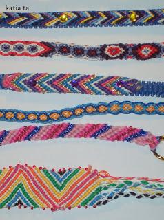 tecnica per rendere rigidi i bracciali  friendship bracelets