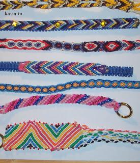 tecnica per rendere rigidi i bracciali  friendship bracelets