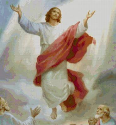 Schema per il punto croce: Ascensione di Gesù al cielo