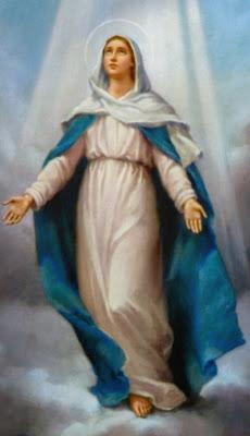 Schema per il punto croce: Assunzione di Maria