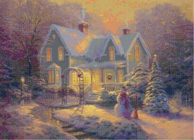 Schema per il punto croce: Paesaggio_35