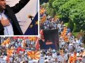 Macedonia. grande manifestazione della storia paese; 40.000 piazza contro Governo FOTO-VIDEO